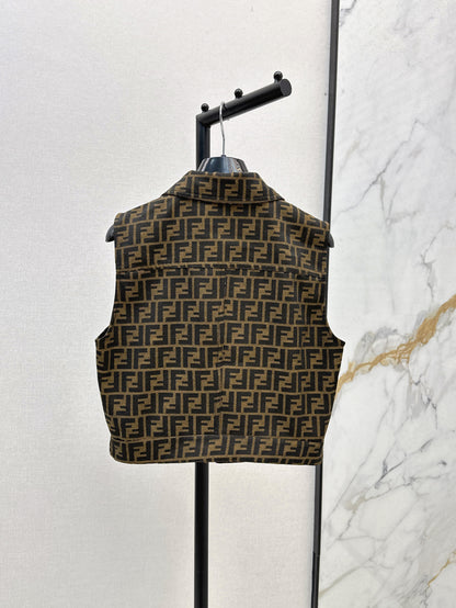 Fend 25ss jacquard vest