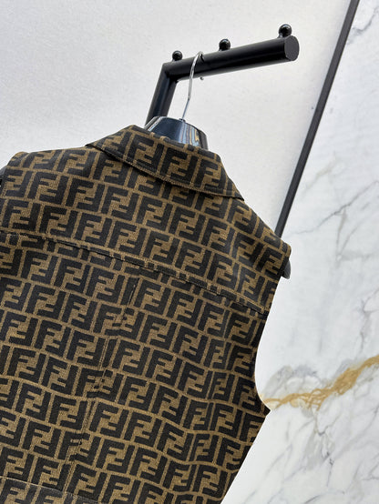 Fend 25ss jacquard vest