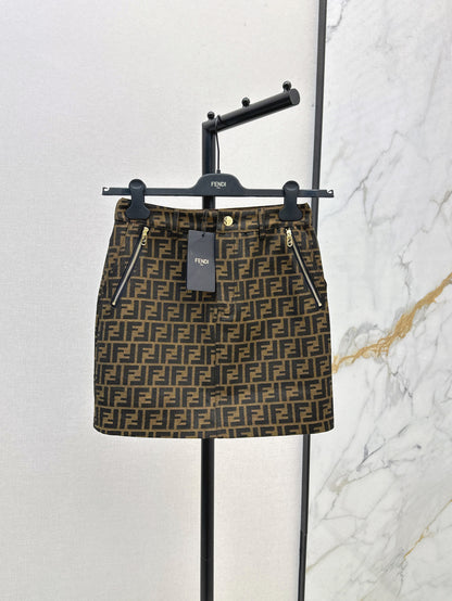 Fend 25ss jacquard skirt