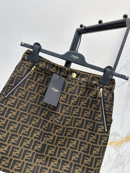 Fend 25ss jacquard skirt