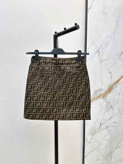 Fend 25ss jacquard skirt