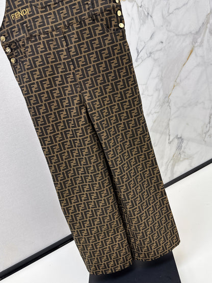 Fend 25ss jacquard jumpsuit
