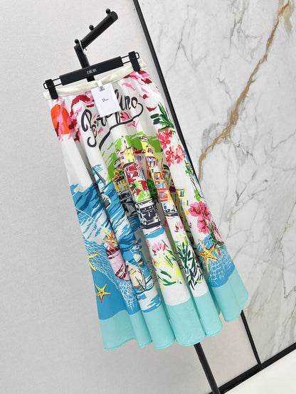 CD 25ss printed skirt