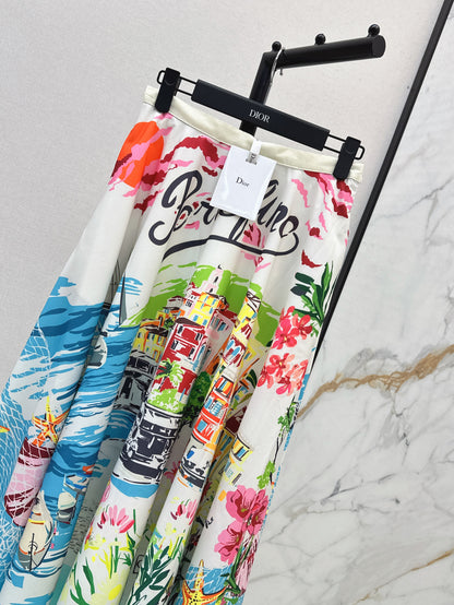 CD 25ss printed skirt