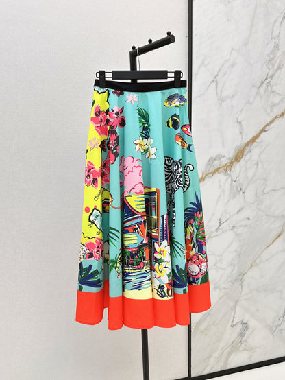 CD 25ss printed skirt