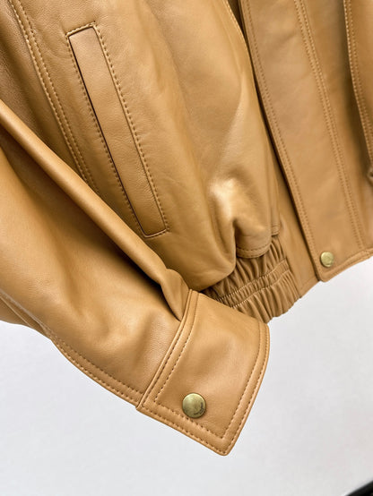 Saint lau 25fw leather jacket