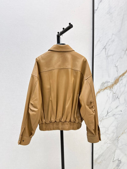 Saint lau 25fw leather jacket