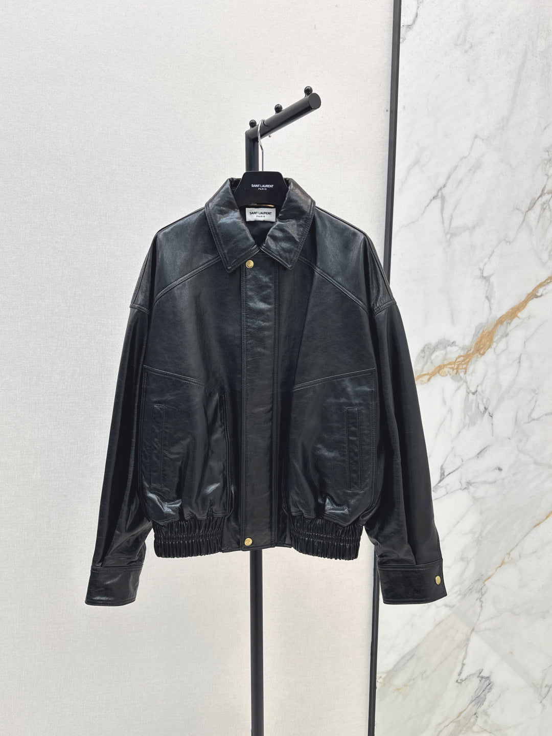 Saint lau 25fw leather jacket