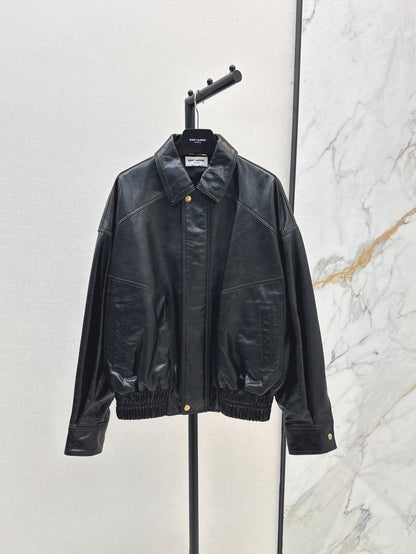 Saint lau 25fw leather jacket