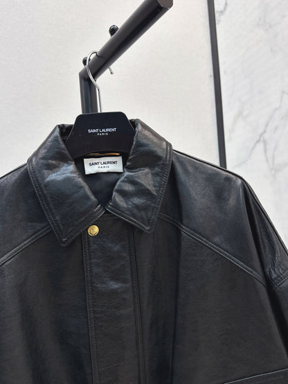 Saint lau 25fw leather jacket