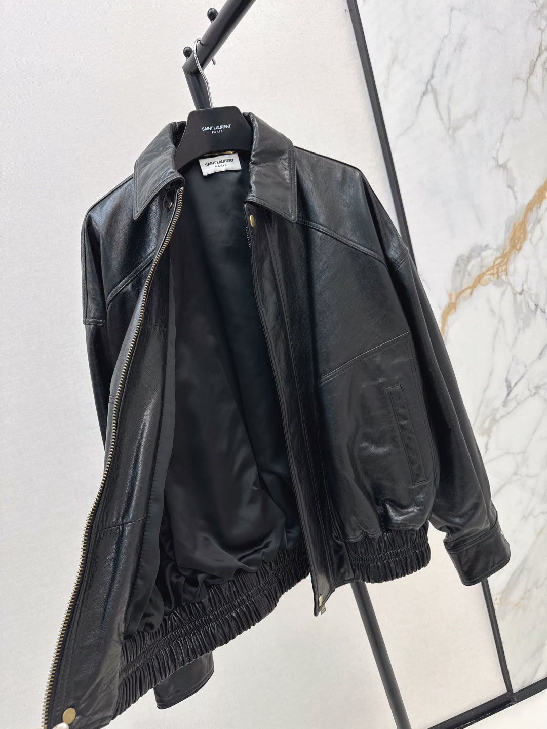 Saint lau 25fw leather jacket