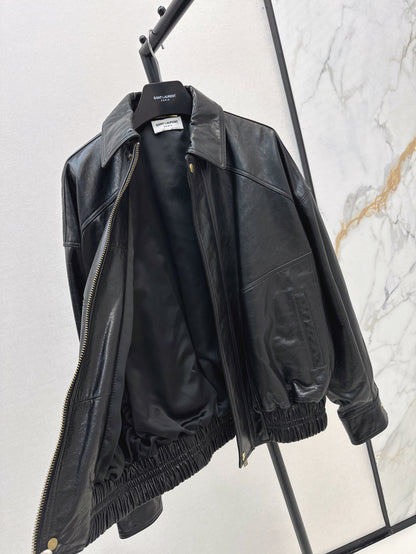 Saint lau 25fw leather jacket