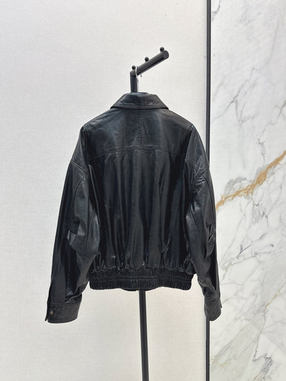 Saint lau 25fw leather jacket