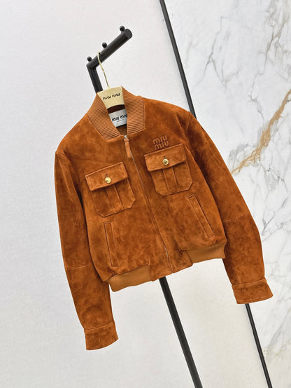 Miu 25fw suede jacket