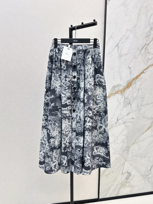CD 25ss printed skirt