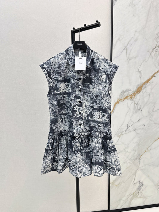 CD 25ss printed dress