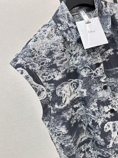 CD 25ss printed dress
