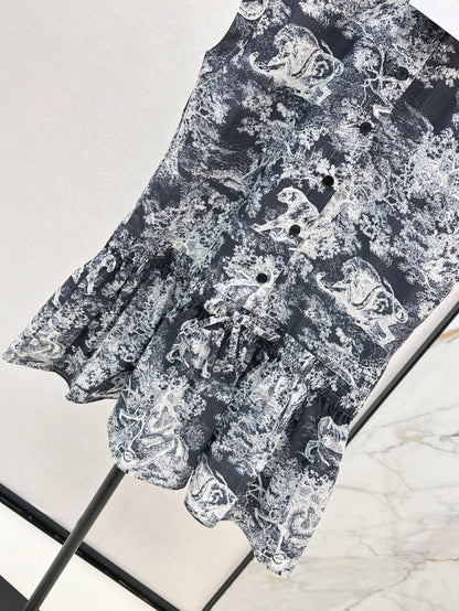 CD 25ss printed dress