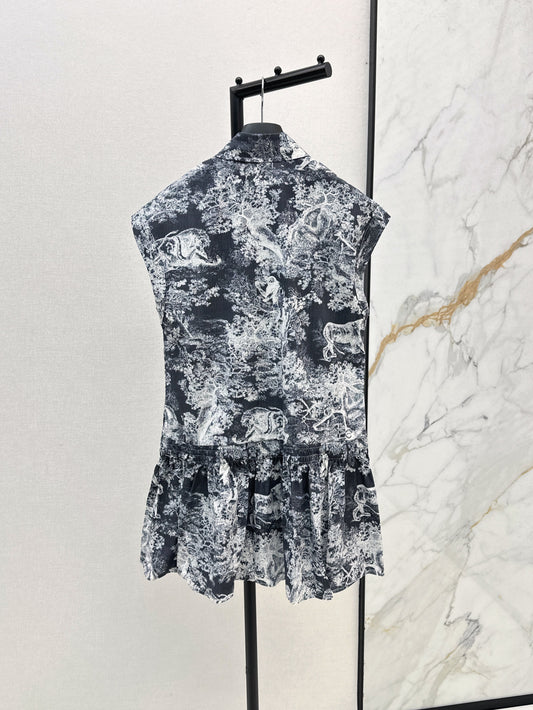 CD 25ss printed dress