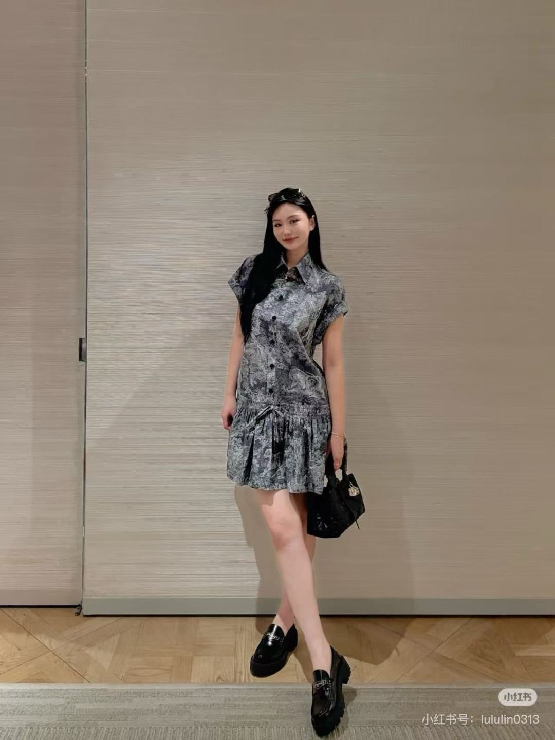 CD 25ss printed dress