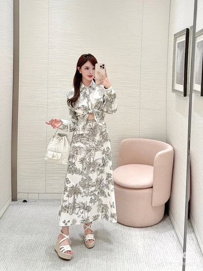 CD 25ss printed skirt