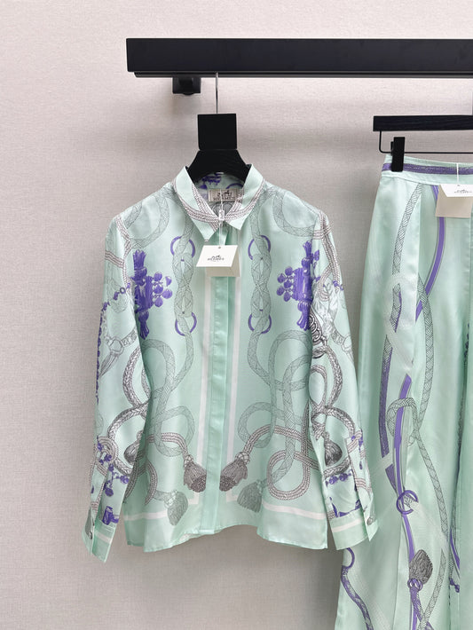 Herm 25fw Silk shirt