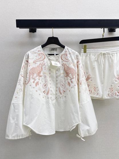 Herm 25fw embroidered suit