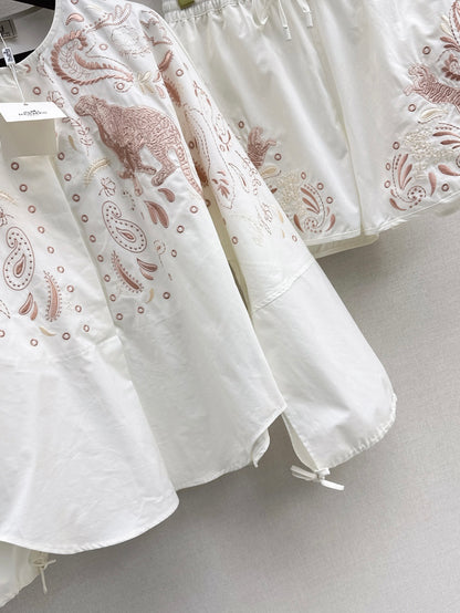 Herm 25fw embroidered suit