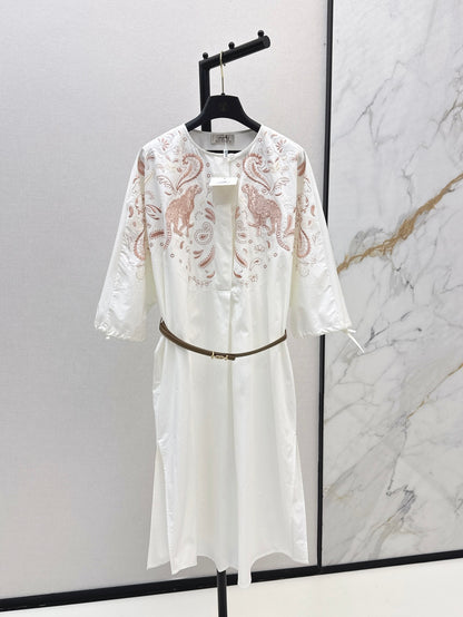 Herm 25fw embroidered dress