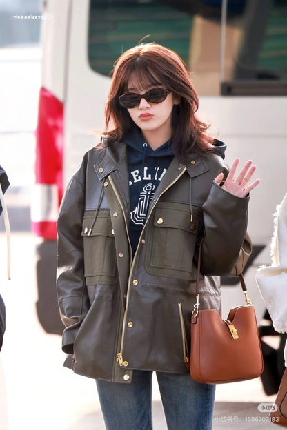 Celi 25fw leather jacket