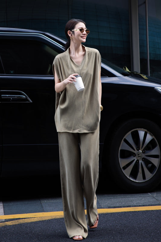 Loro 25ss cupro suit