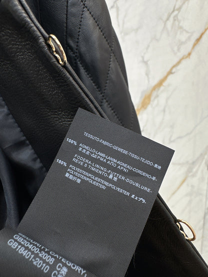 Bal 25fw leather jacket
