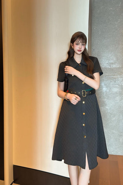 Guc 25ss jacquard dress