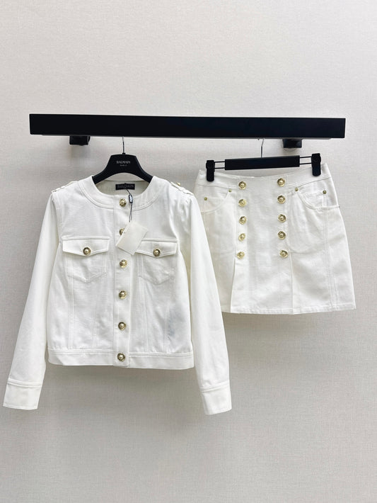 Bal 25fw denim suit