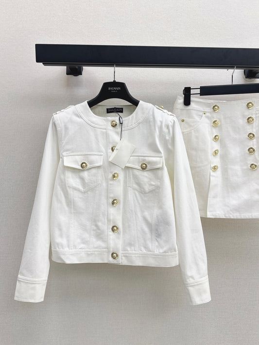 Bal 25fw denim suit