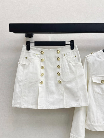Bal 25fw denim suit