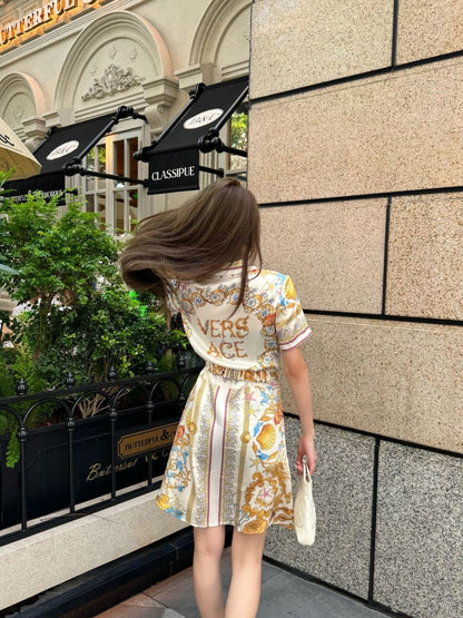 Vers 25ss printed dress