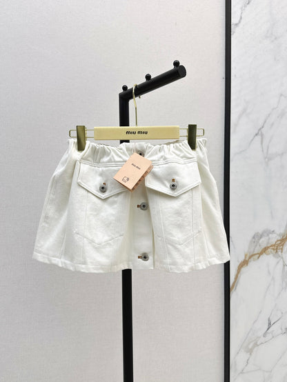 Miu 25fw denim skirt