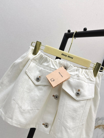 Miu 25fw denim skirt