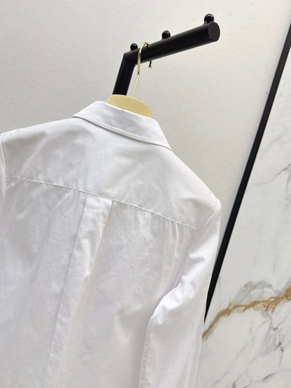 Miu 25fw embroidered shirt