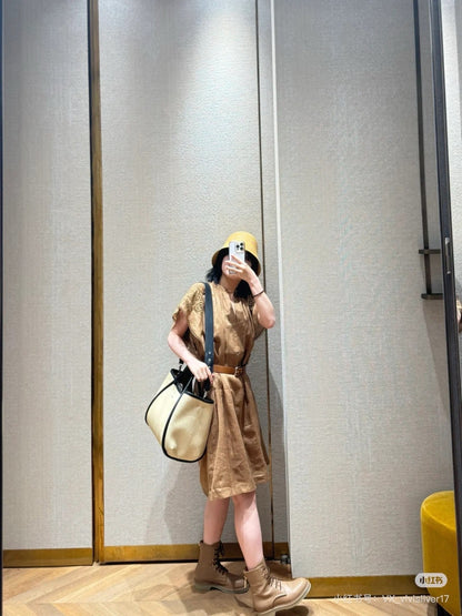 Max 25ss embroidered dress