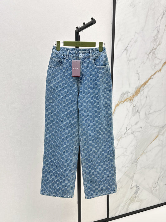 Guc 25fw jacquard jeans
