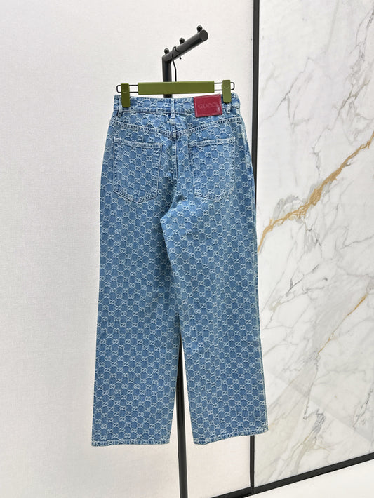 Guc 25fw jacquard jeans
