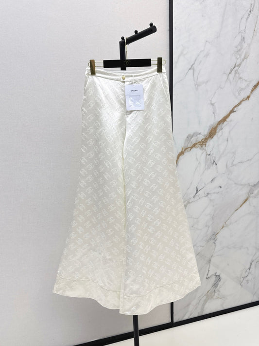 Chan 25fw silk bell bottom