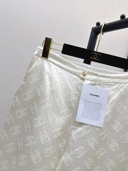 Chan 25fw silk bell bottom