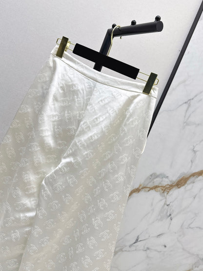 Chan 25fw silk bell bottom