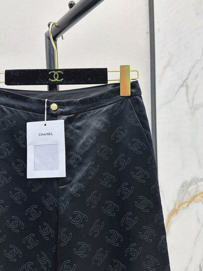 Chan 25fw silk bell bottom