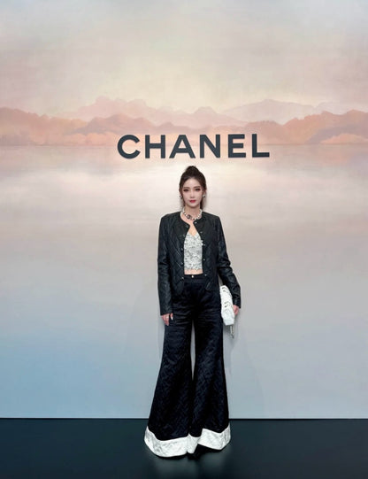 Chan 25fw silk bell bottom