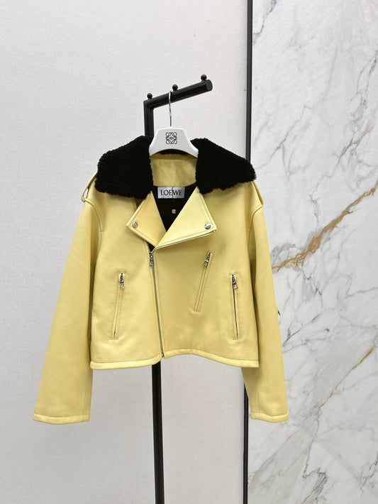 Loe 25fw leather jacket