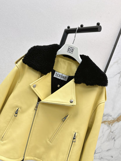Loe 25fw leather jacket